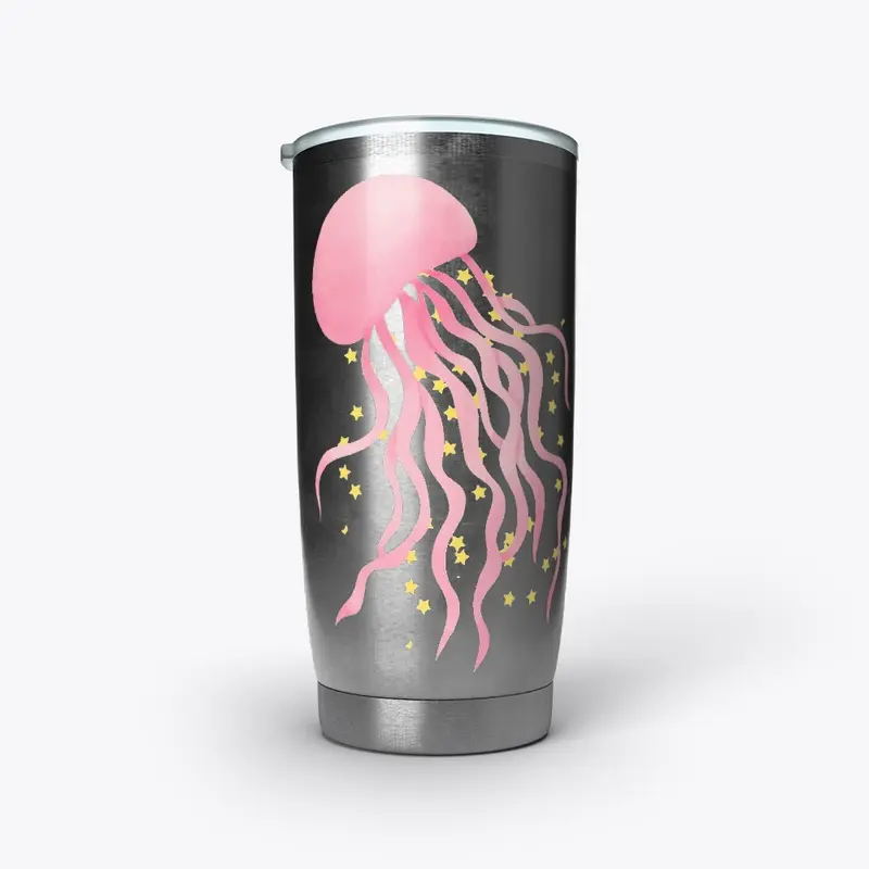 Pink Jellyfish With Stars